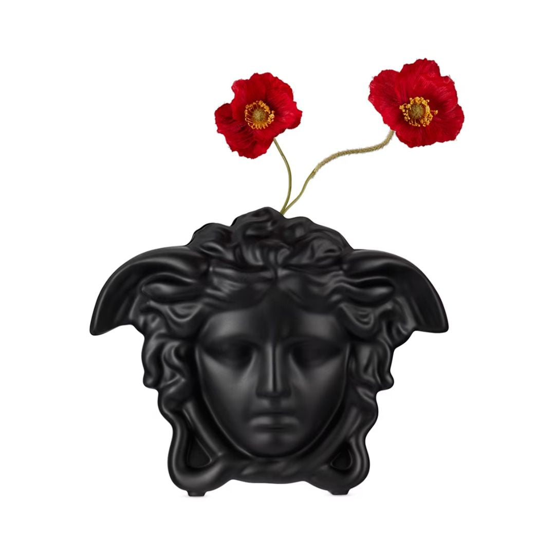 VERSACE Rosenthal Medusa Grande Vase in Black