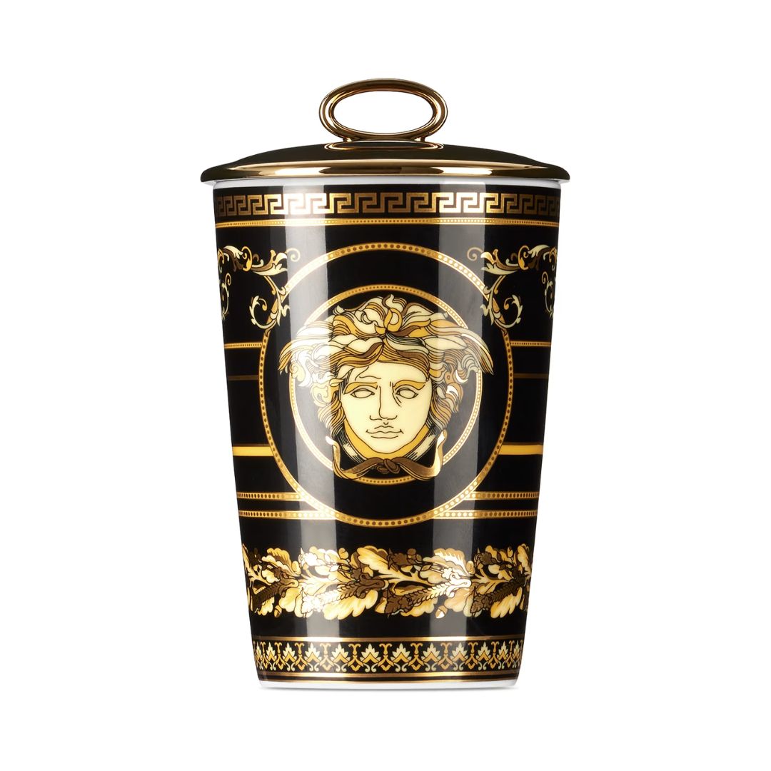 VERSACE Rosenthal Virtus Gala Scented Candle in Black