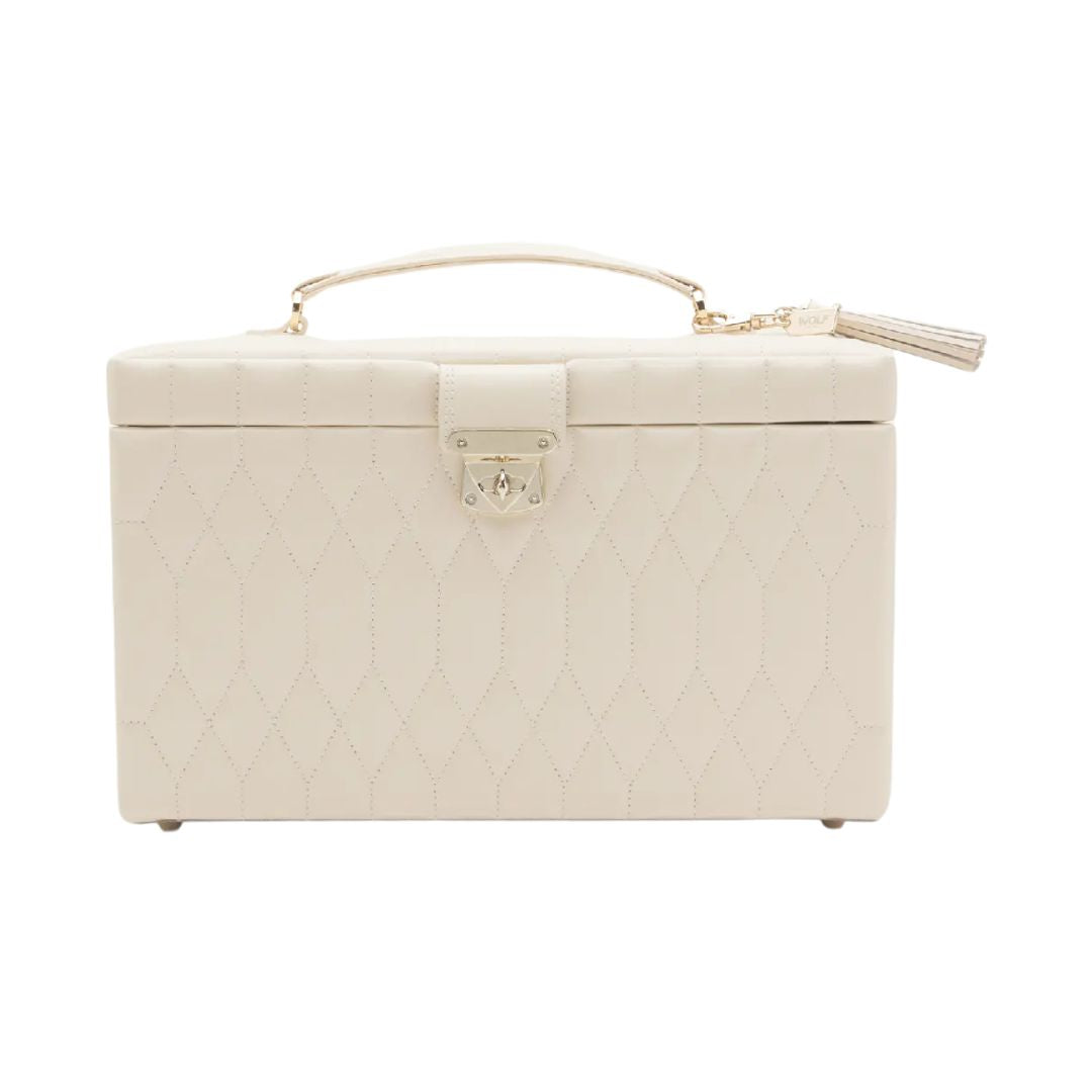 WOLF Caroline Ivory Large Jewelry Case