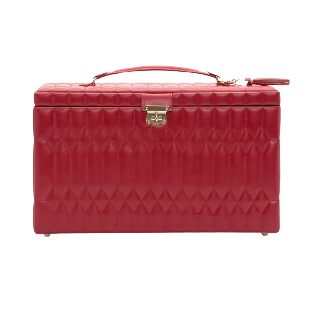 WOLF Caroline Red Extra Large Jewelry Case