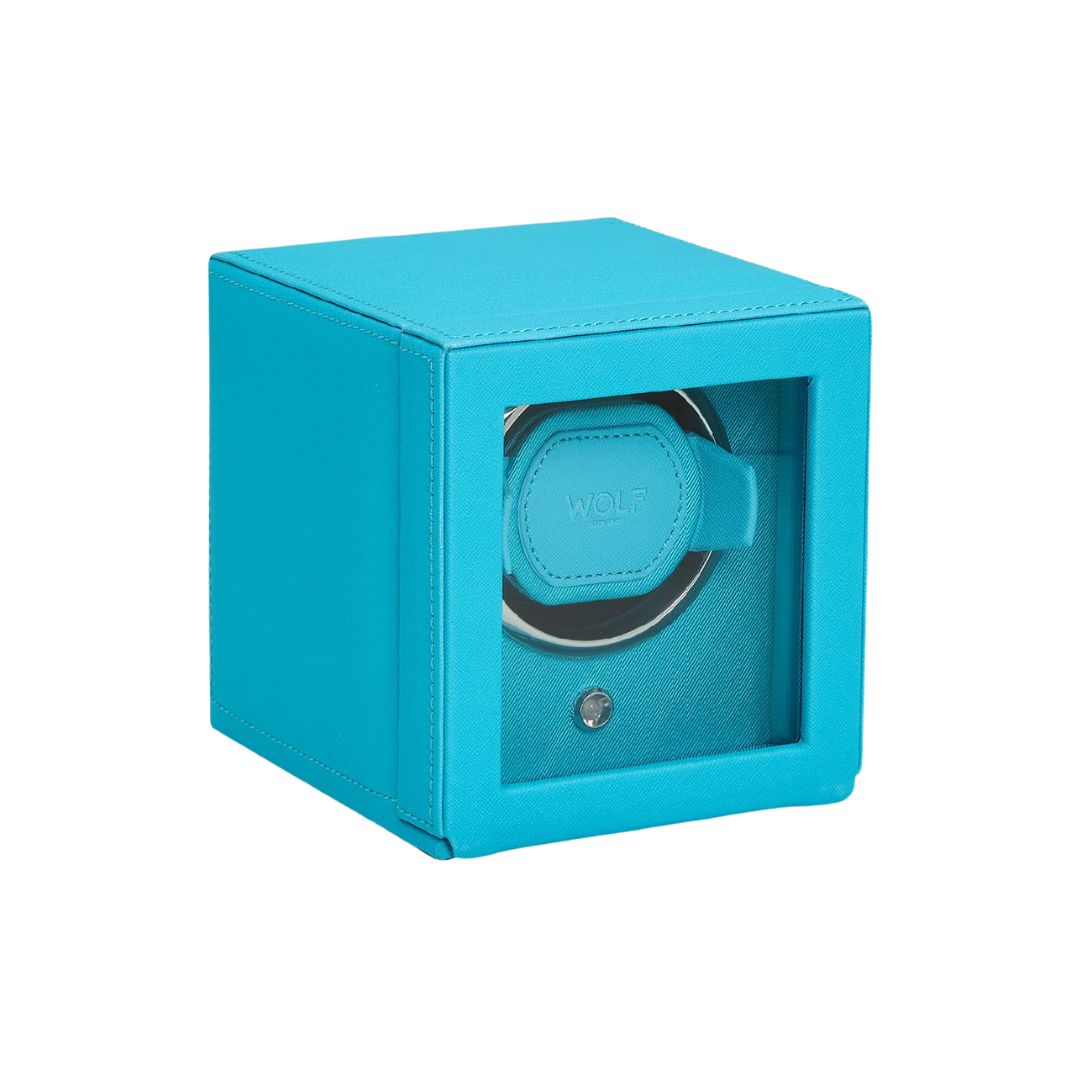 WOLF Cub Single Watch Winder in Turquoise